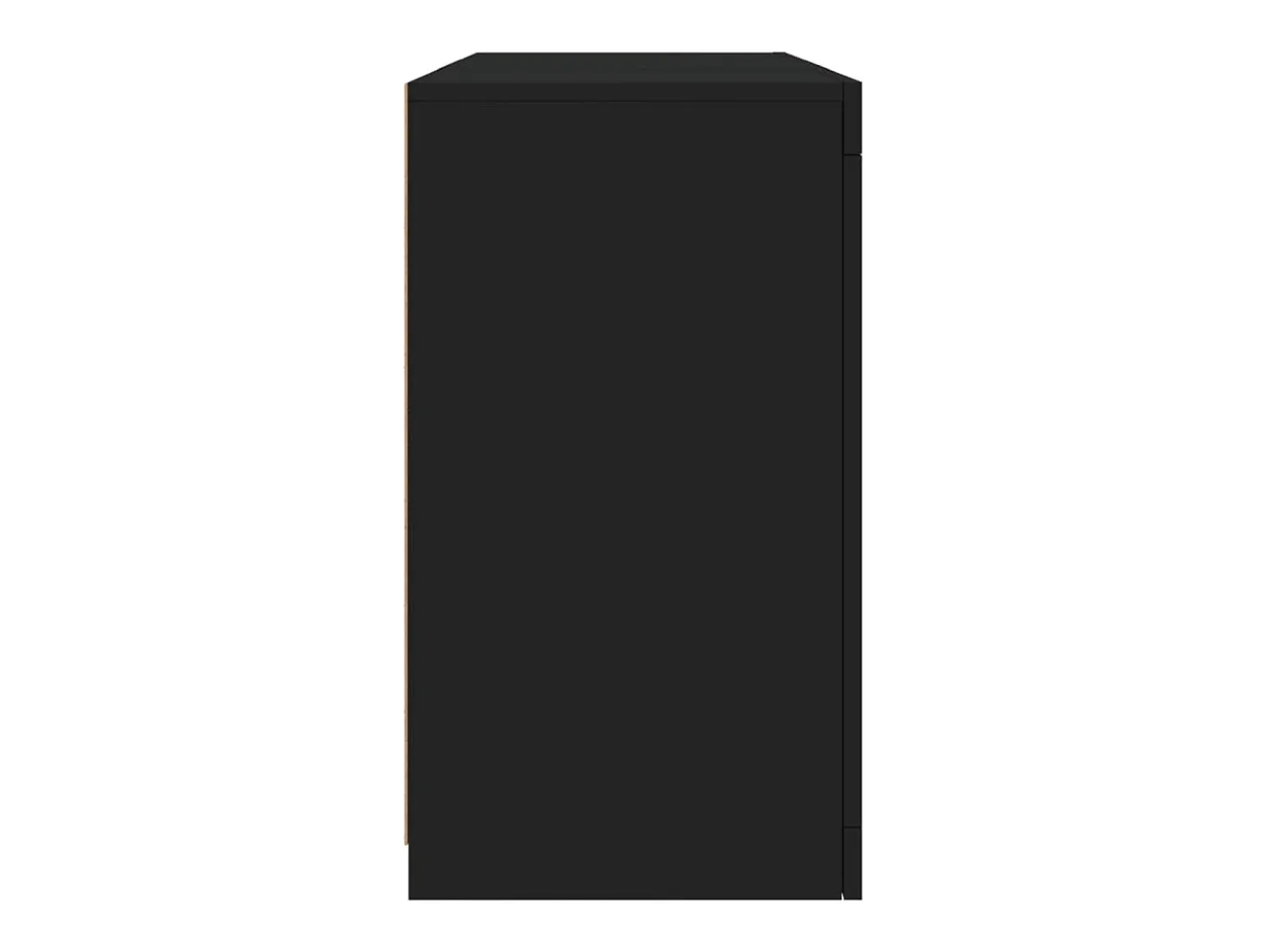 Aparador cómoda cómoda armario mueble organizador cocina salón salón con luces LED 123 x 37 x 67 cm negro 02_0030012