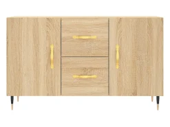 Aparador cómoda cómoda armario unidad de almacenamiento organizador cocina salón salón Sonoma 100 x 36 x 60 cm madera contrachapada marrón 02_0031468