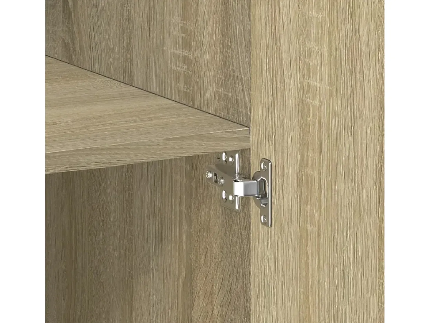 Aparador cómoda cómoda armario mueble organizador cocina salón salón alto Sonoma 80 x 42,5 x 185 cm madera contrachapada marrón 02_0034209