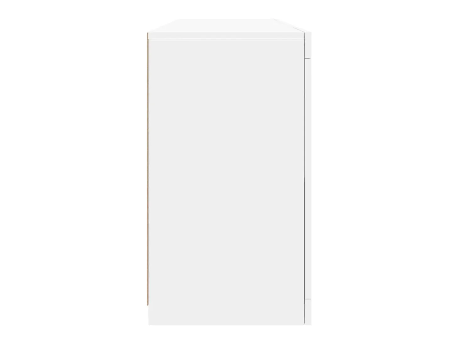 Aparador cómoda cómoda armario mueble organizador cocina salón salón con luces LED 163 x 37 x 67 cm blanco 02_0029835