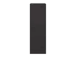 Aparador cómoda cómoda armario mueble organizador cocina salón salón 34,5 x 39 x 107 cm acero negro 02_0035915