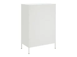 Aparador cómoda cómoda armario mueble organizador cocina salón salón alto 68 x 39 x 101,5 cm acero blanco 02_0032485