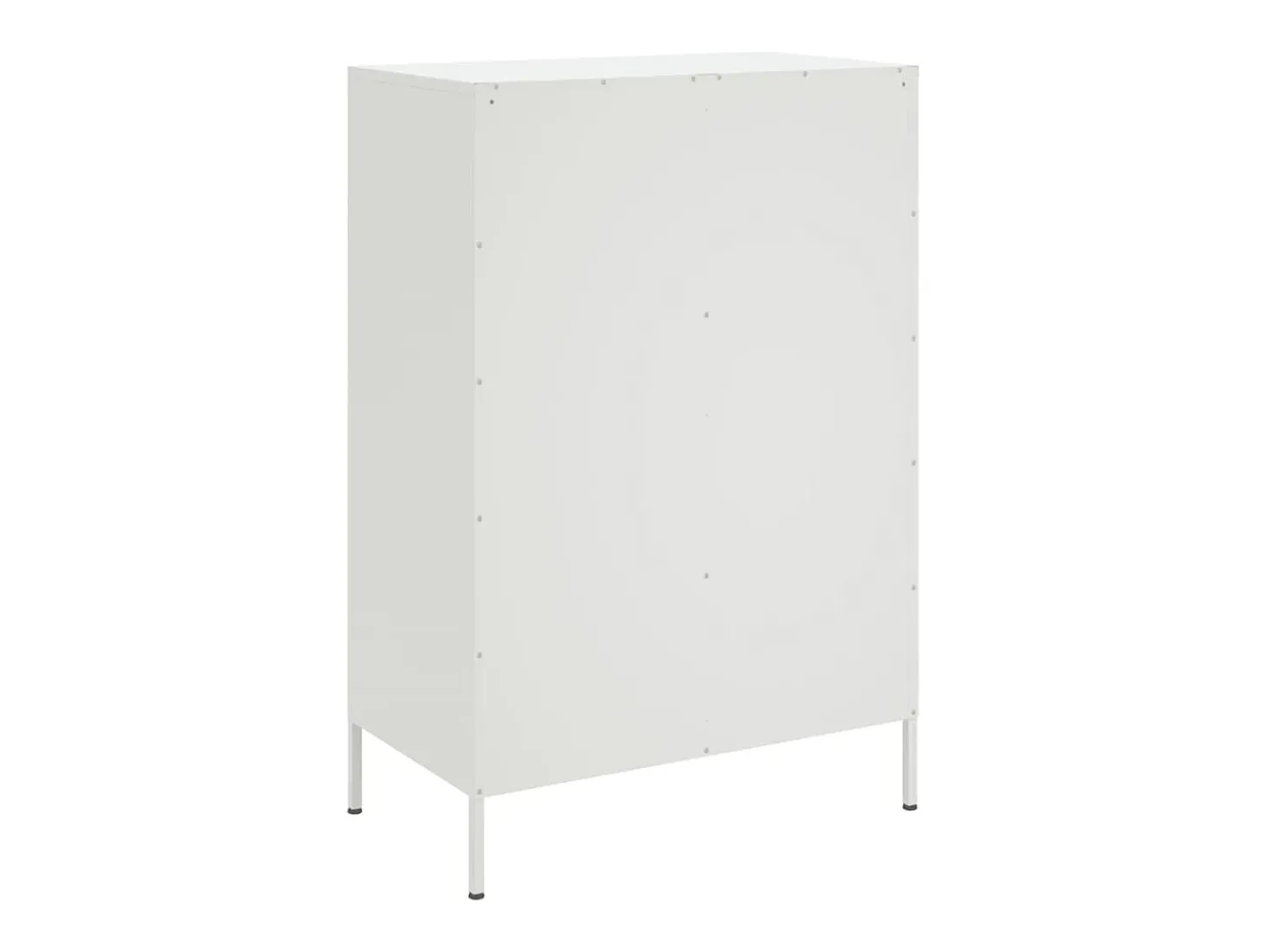 Aparador cómoda cómoda armario mueble organizador cocina salón salón alto 68 x 39 x 101,5 cm acero blanco 02_0032485