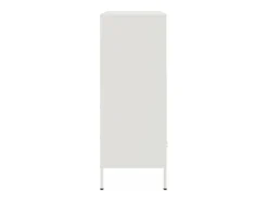 Aparador cómoda cómoda armario mueble organizador cocina salón salón alto 68 x 39 x 101,5 cm acero blanco 02_0032485