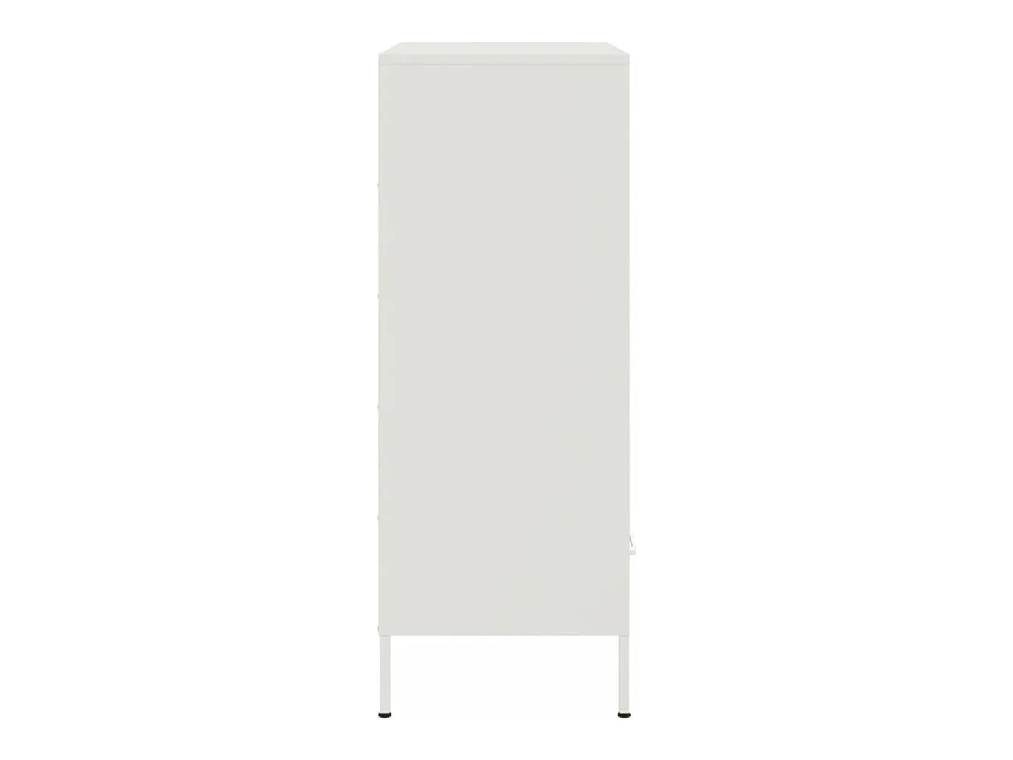 Aparador cómoda cómoda armario mueble organizador cocina salón salón alto 68 x 39 x 101,5 cm acero blanco 02_0032485