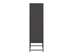 Aparador cómoda cómoda armario mueble organizador cocina salón salón alto 36 x 39 x 123 cm acero negro 02_0034915