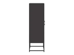 Aparador cómoda cómoda armario mueble organizador cocina salón salón alto 36 x 39 x 123 cm acero negro 02_0034915