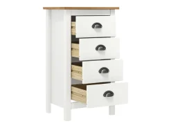 Aparador cómoda cómoda armario mueble organizador cocina salón salón Hill 46 x 35 x 80 cm madera maciza de pino blanco 02_0035669