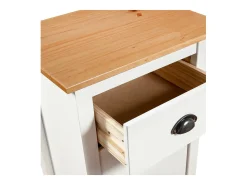 Aparador cómoda cómoda armario mueble organizador cocina salón salón Hill 46 x 35 x 80 cm madera maciza de pino blanco 02_0035669