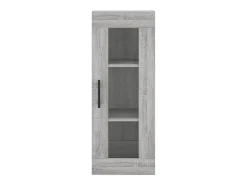 Aparador cómoda cómoda armario mueble organizador cocina salón salón alto Sonoma 34,5 x 34 x 180 cm madera contrachapada gris 02_0035351