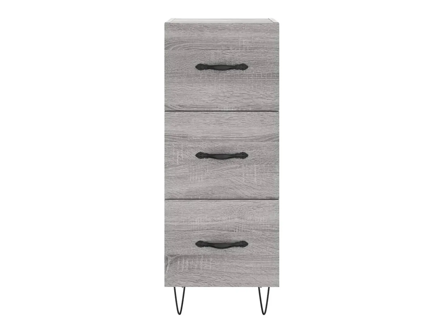 Aparador cómoda cómoda armario mueble organizador cocina salón salón Sonoma 34,5 x 34 x 90 cm madera contrachapada gris 02_0036340