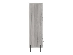 Aparador cómoda cómoda armario mueble organizador cocina salón salón alto Sonoma 69,5 x 31 x 115 cm madera contrachapada gris 02_0035391