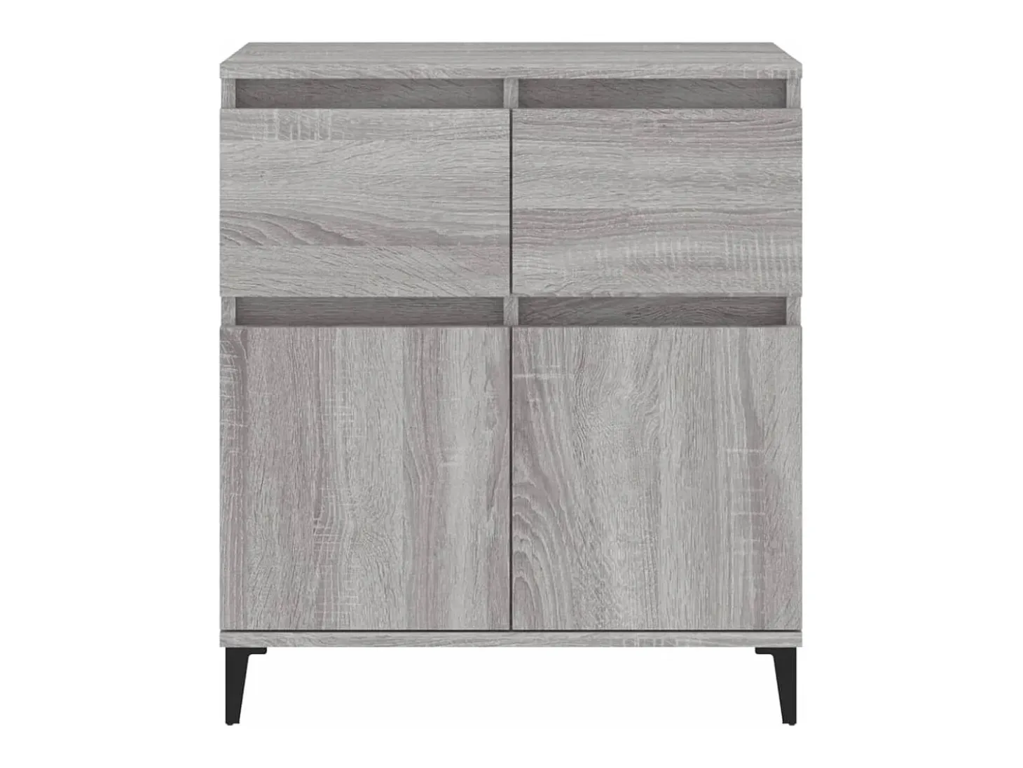 Aparador cómoda cómoda armario unidad de almacenamiento organizador cocina salón salón Sonoma 60 x 35 x 70 cm madera contrachapada gris 02_0036414