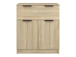 Aparador cómoda cómoda armario mueble organizador cocina salón salón Sonoma 60 x 30 x 70 cm madera contrachapada marrón 02_0031582