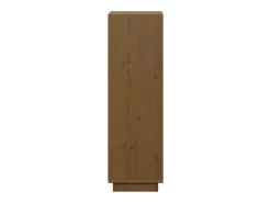Aparador cómoda cómoda armario mueble organizador cocina salón salón alto 37 x 34 x 110 cm madera maciza de pino marrón 02_0034753