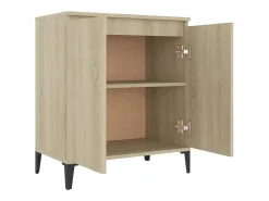 Aparador cómoda cómoda armario mueble organizador cocina salón salón Sonoma 60 x 35 x 70 cm madera contrachapada marrón 02_0031607