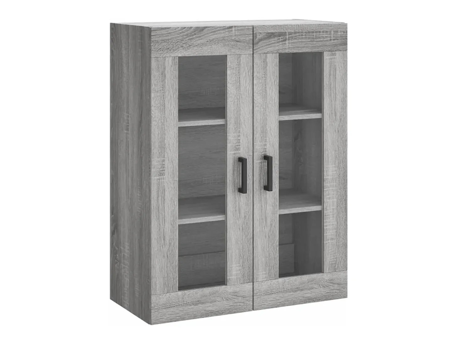 Aparador cómoda cómoda armario mueble organizador cocina salón salón alto Sonoma 69,5 x 34 x 180 cm madera contrachapada gris 02_0035505
