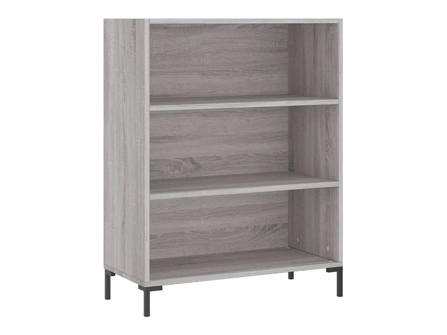 Aparador cómoda cómoda armario mueble organizador cocina salón salón alto Sonoma 69,5 x 34 x 180 cm madera contrachapada gris 02_0035505