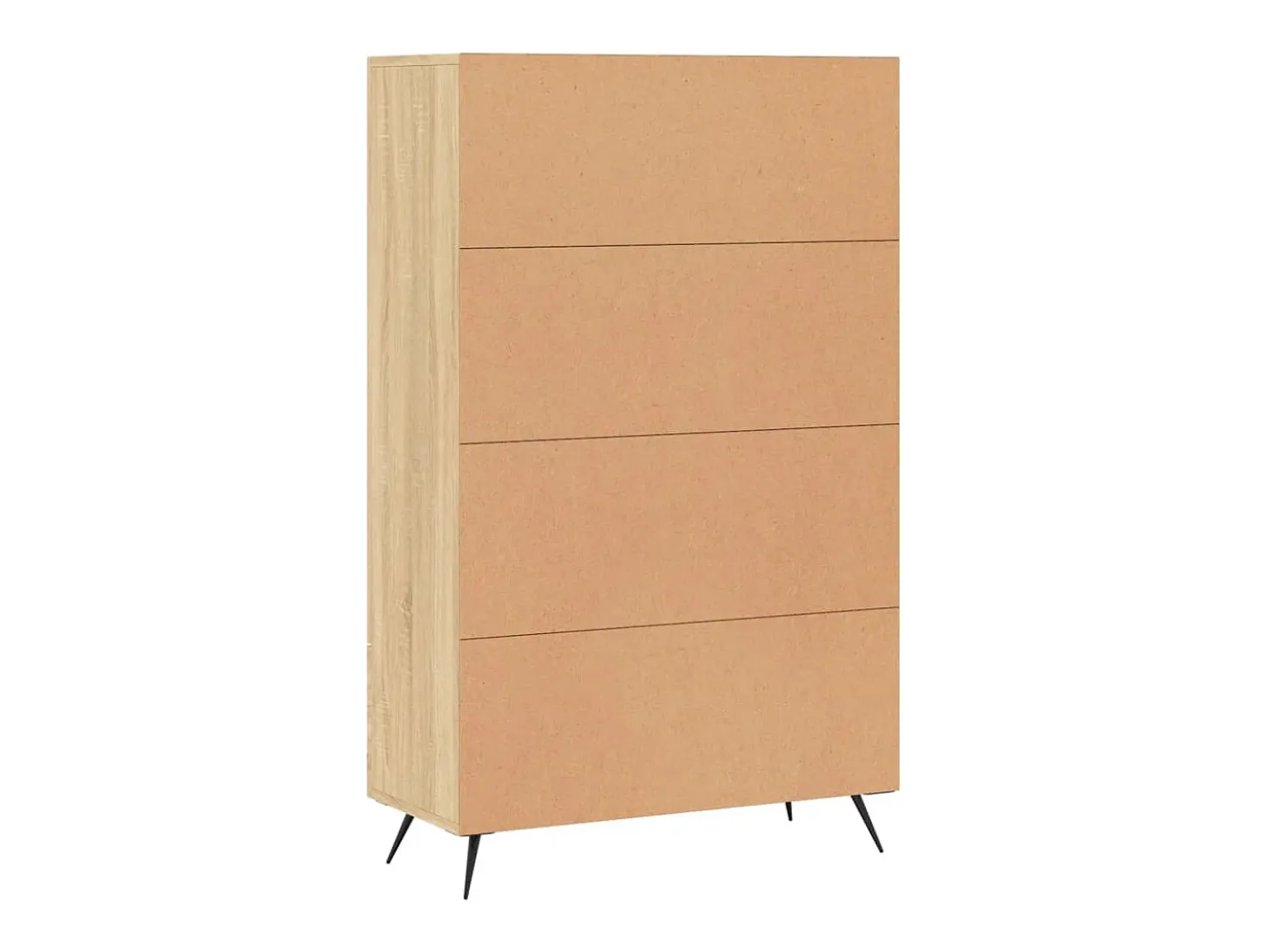 Aparador cómoda cómoda armario mueble organizador cocina salón salón alto Sonoma 69,5 x 31 x 115 cm madera contrachapada marrón 02_0034086