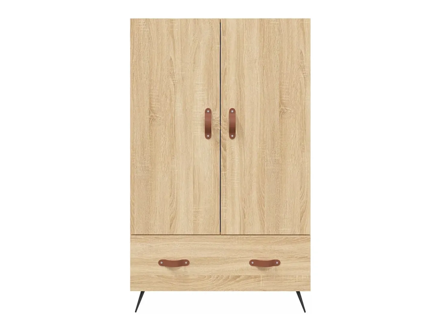 Aparador cómoda cómoda armario mueble organizador cocina salón salón alto Sonoma 69,5 x 31 x 115 cm madera contrachapada marrón 02_0034086