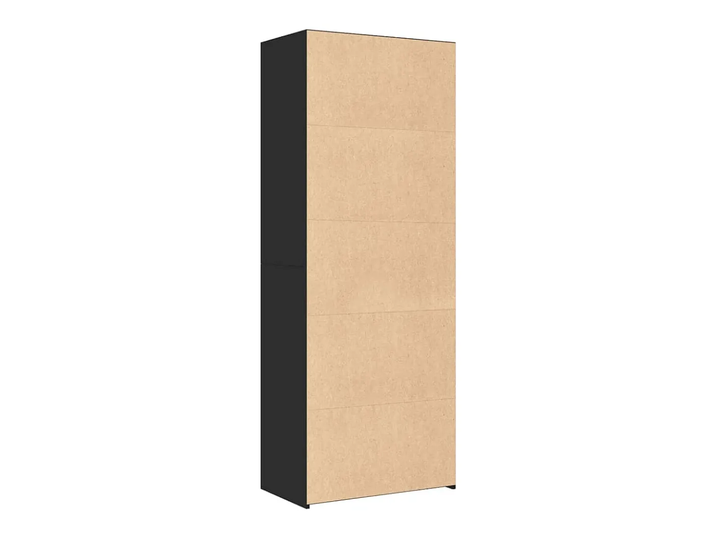 Aparador cómoda cómoda armario mueble organizador cocina salón salón alto 70 x 41 x 185 cm madera contrachapada negro 02_0035124