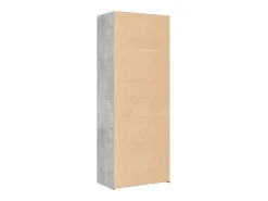 Aparador cómoda cómoda armario mueble organizador cocina salón salón alto 70 x 41 x 185 cm madera contrachapada gris 02_0034715