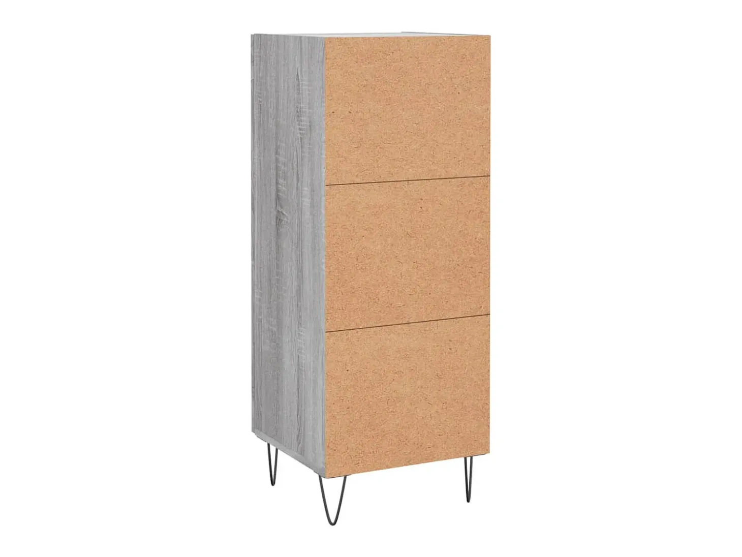 Aparador cómoda cómoda armario mueble organizador cocina salón salón Sonoma 34,5 x 34 x 90 cm madera contrachapada gris 02_0036323