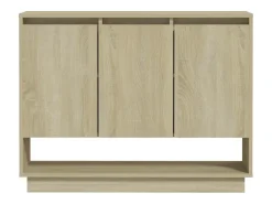 Aparador cómoda cómoda armario mueble organizador cocina salón salón Sonoma 97 x 31 x 75 cm madera contrachapada beige 02_0031741