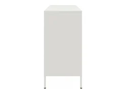 Aparador cómoda cómoda armario mueble organizador cocina salón salón 100,5 x 39 x 79 cm acero blanco 02_0030149