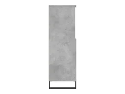 Aparador cómoda cómoda armario mueble organizador cocina salón salón alto 60 x 36 x 110 cm madera contrachapada gris 02_0034458