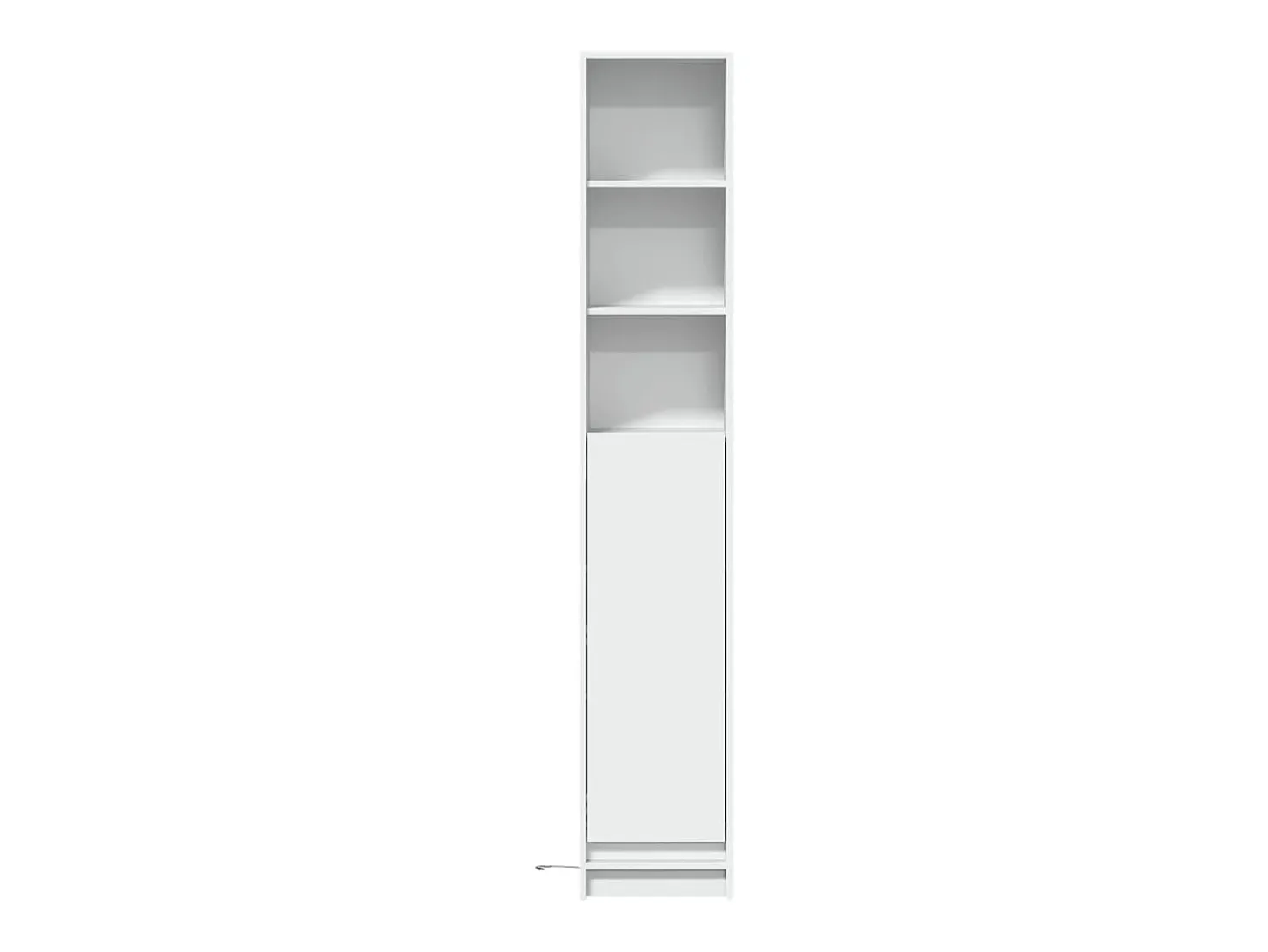 Aparador cómoda cómoda armario mueble organizador cocina salón salón con LED 36 x 32,5 x 200 cm madera contrachapada blanco 02_0029769