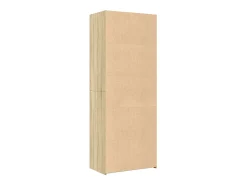 Aparador cómoda cómoda armario mueble organizador cocina salón salón alto Sonoma 70 x 41 x 185 cm madera contrachapada marrón 02_0034202
