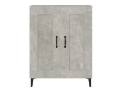 Aparador cómoda cómoda armario mueble organizador cocina salón salón 69,5 x 34 x 90 cm madera contrachapada gris 02_0032042
