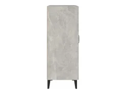 Aparador cómoda cómoda armario mueble organizador cocina salón salón 69,5 x 34 x 90 cm madera contrachapada gris 02_0032042