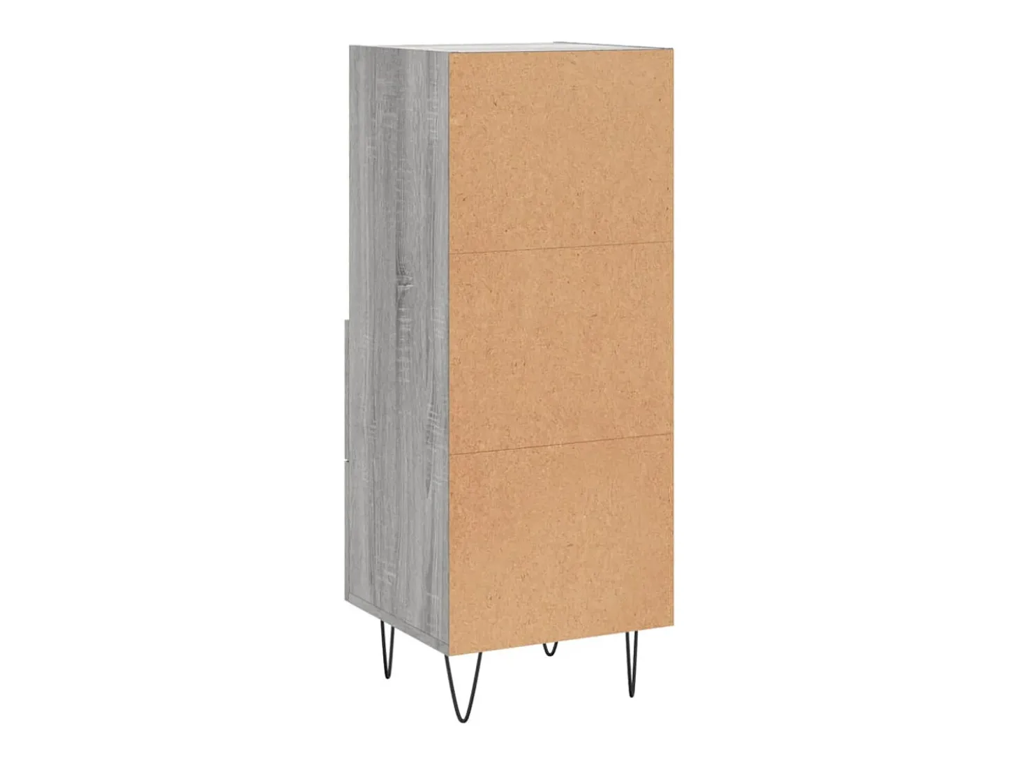 Aparador cómoda cómoda armario mueble organizador cocina salón salón Sonoma 34,5 x 34 x 90 cm madera contrachapada gris 02_0036308