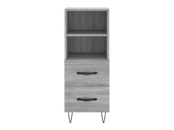 Aparador cómoda cómoda armario mueble organizador cocina salón salón Sonoma 34,5 x 34 x 90 cm madera contrachapada gris 02_0036308