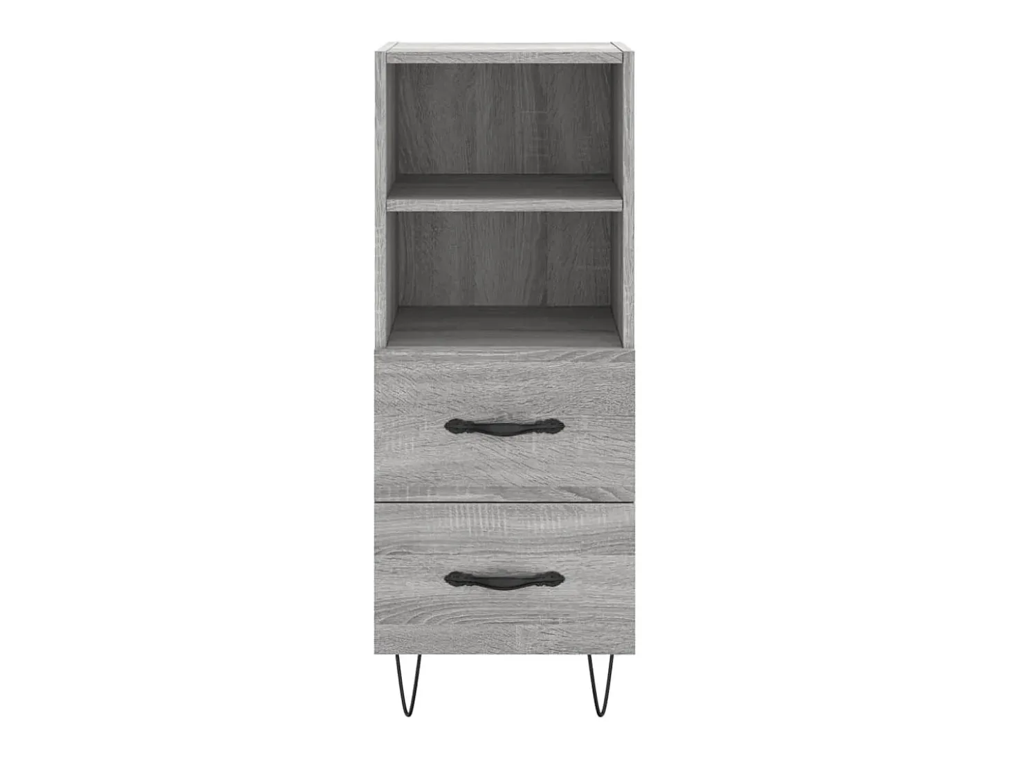 Aparador cómoda cómoda armario mueble organizador cocina salón salón Sonoma 34,5 x 34 x 90 cm madera contrachapada gris 02_0036308