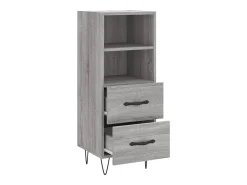 Aparador cómoda cómoda armario mueble organizador cocina salón salón Sonoma 34,5 x 34 x 90 cm madera contrachapada gris 02_0036308