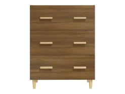 Aparador cómoda cómoda armario mueble organizador cocina salón salón 70 x 34 x 90 cm madera contrachapada marrón 02_0031404