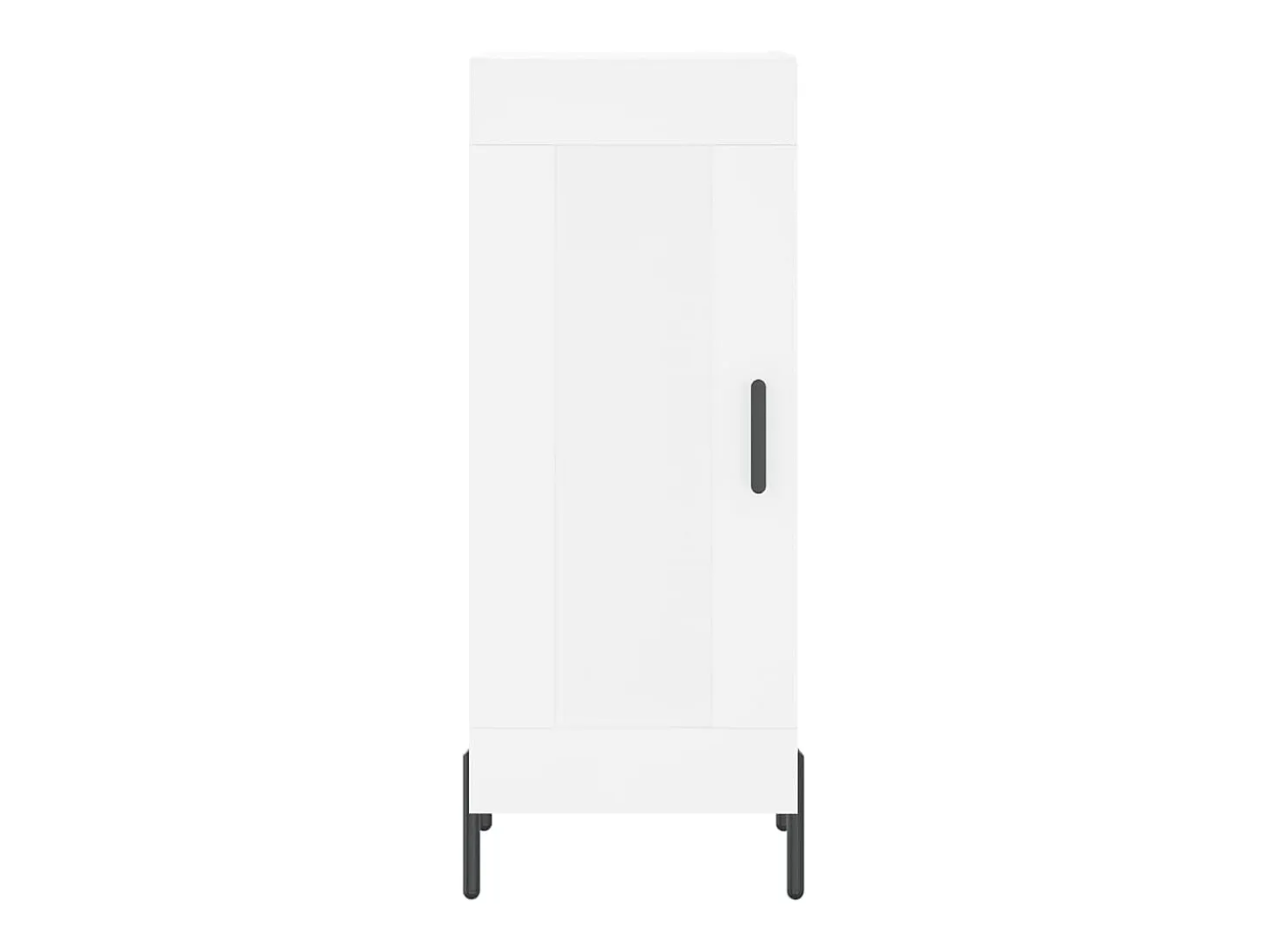 Aparador cómoda cómoda armario mueble organizador cocina salón salón alto 34,5 x 34 x 180 cm madera contrachapada blanco 02_0032265