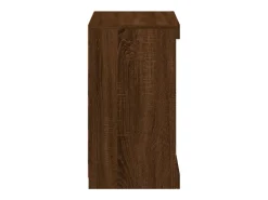 Aparador cómoda cómoda armario mueble organizador cocina salón salón con luces LED 60,5 x 37 x 67 cm marrón 02_0029928