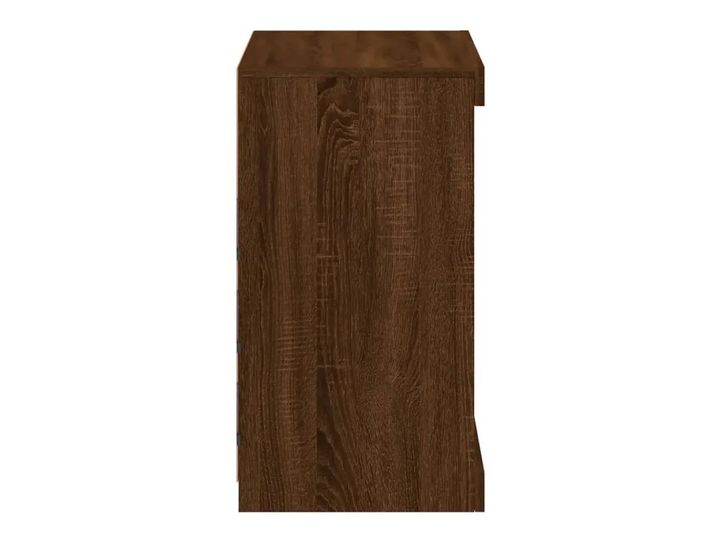 Aparador cómoda cómoda armario mueble organizador cocina salón salón con luces LED 60,5 x 37 x 67 cm marrón 02_0029928