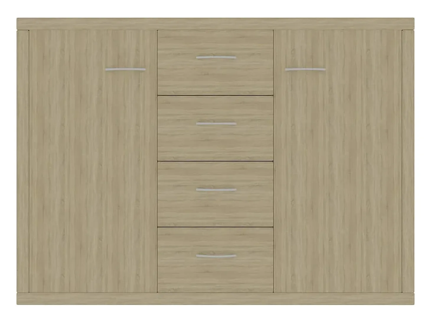 Aparador cómoda cómoda armario unidad de almacenamiento organizador cocina salón salón Sonoma 88 x 30 x 65 cm madera contrachapada marrón 02_0031725