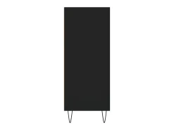 Aparador cómoda cómoda armario mueble organizador cocina salón salón alto 57 x 35 x 90 cm madera contrachapada negro 02_0034940
