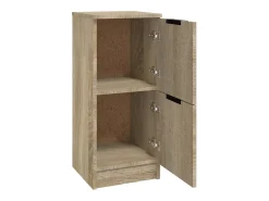 Aparador cómoda cómoda armario mueble organizador cocina salón salón Sonoma 30 x 30 x 70 cm madera contrachapada marrón 02_0031499