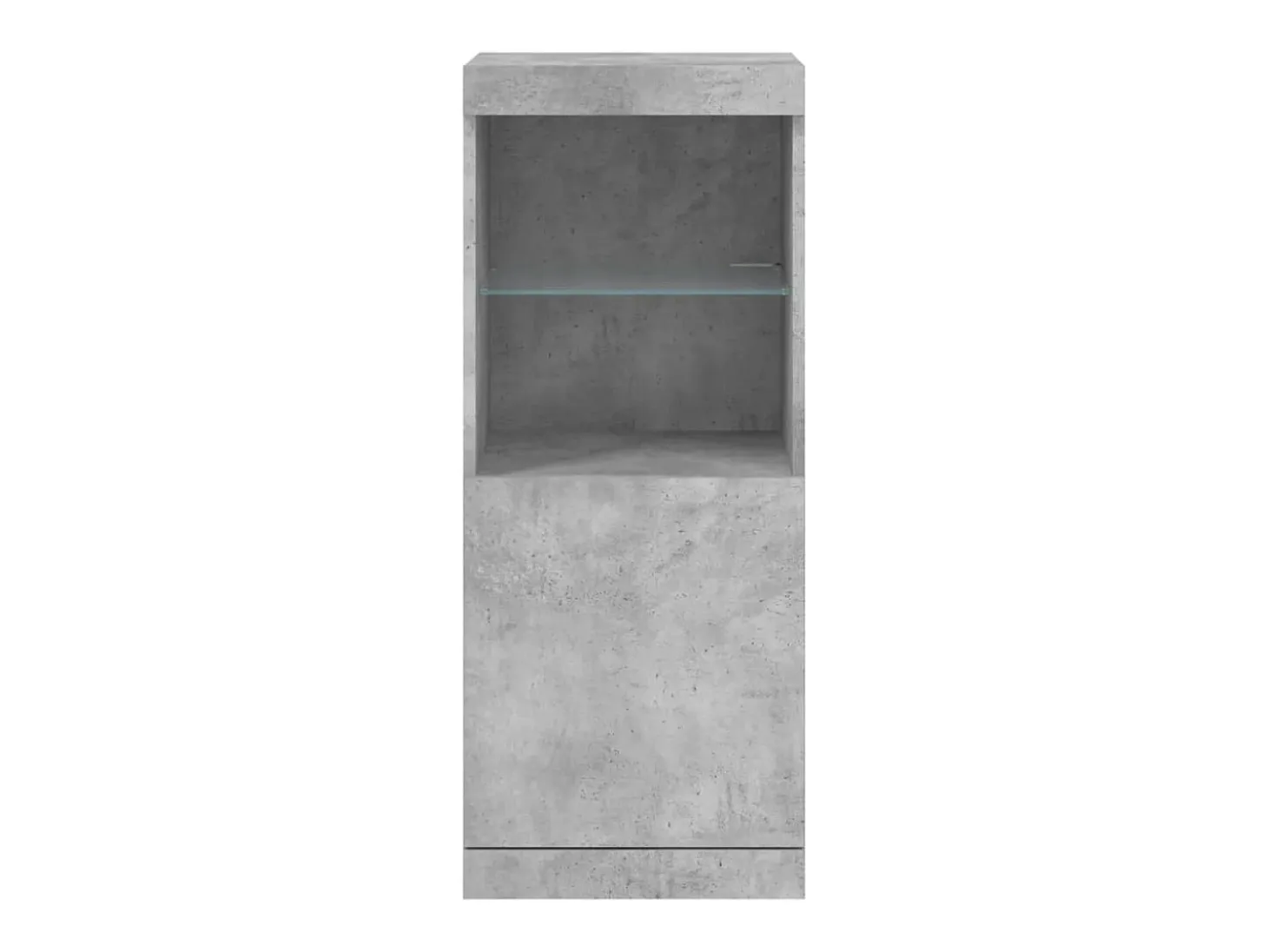 Aparador cómoda cómoda armario mueble organizador cocina salón salón con luces LED 41 x 37 x 100 cm gris 02_0029996