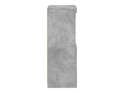 Aparador cómoda cómoda armario mueble organizador cocina salón salón con luces LED 41 x 37 x 100 cm gris 02_0029996
