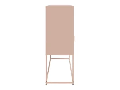Aparador cómoda cómoda armario mueble organizador cocina salón salón 100,5 x 39 x 107 cm acero rosa 02_0036191