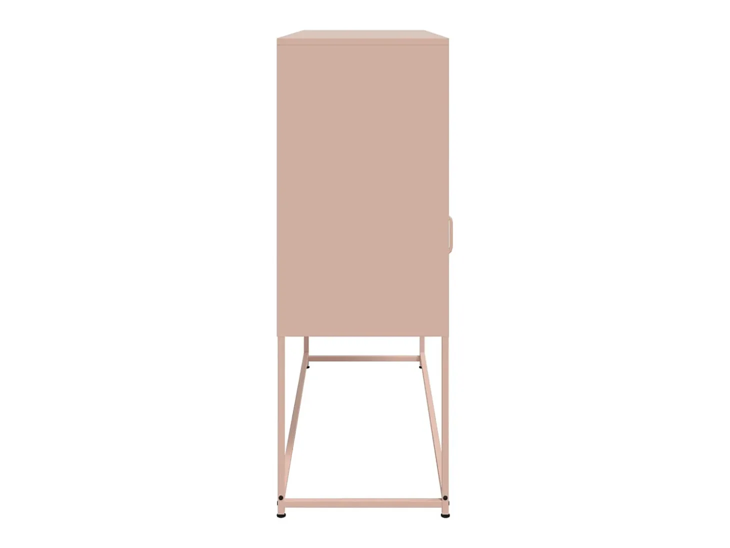 Aparador cómoda cómoda armario mueble organizador cocina salón salón 100,5 x 39 x 107 cm acero rosa 02_0036191