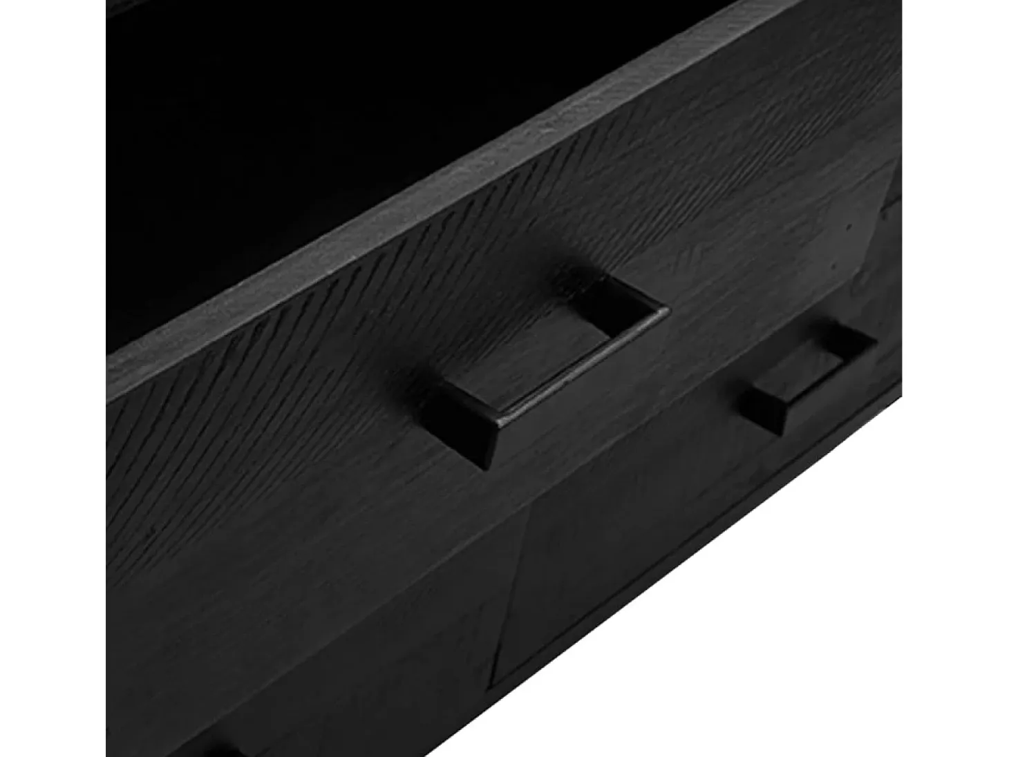 Aparador cómoda cómoda armario mueble organizador cocina salón salón 110 x 35 x 70 cm madera maciza de pino negro 02_0035842